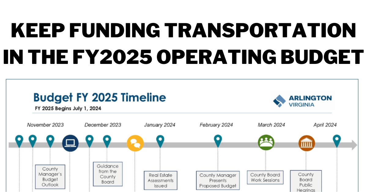 Keep Funding Transportation in the FY2025 Operating Budget